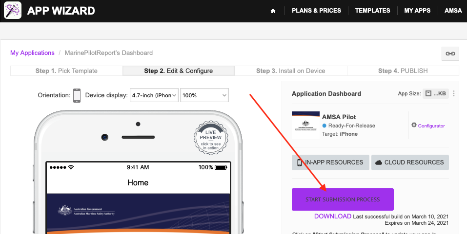 Start Submission Process image